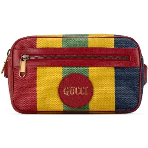 Pre-owned Belt Bags, female, , Size: ONE SIZE Pre-owned Canvas crossbody-bags - Gucci Vintage - Modalova