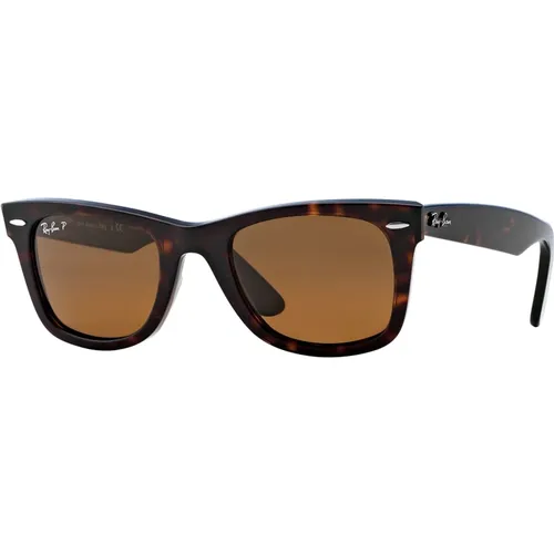 Klassische Wayfarer Sonnenbrille in Havana Brown , Herren, Größe: 50 MM - Ray-Ban - Modalova