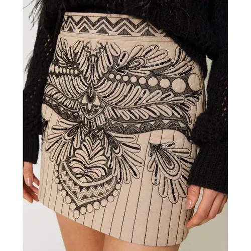 Padded Embroidered Skirt , female, Sizes: XS - Twinset - Modalova