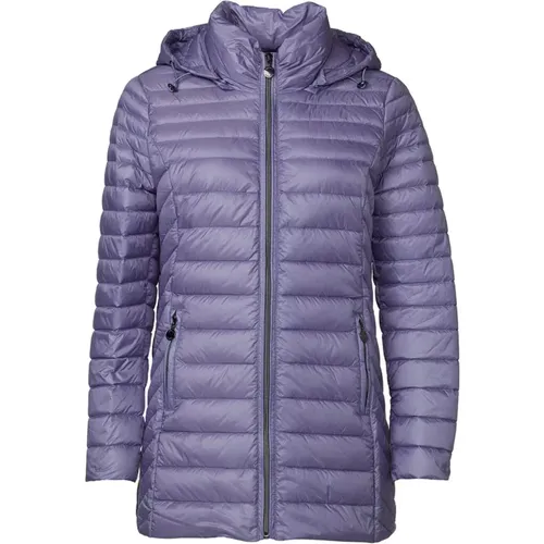 Down Jackets, female, , Size: 4XL Quilted Light Down Jacket Lavender - Danwear - Modalova
