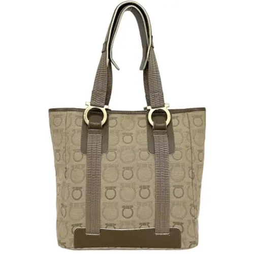 Pre-owned Tote Bags, female, , Size: ONE SIZE Pre-owned Fabric handbags - Salvatore Ferragamo Pre-owned - Modalova