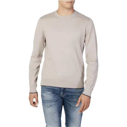 Strickwaren, Lange Ärmel, Rundhals , Herren, Größe: 2XL - Armani Exchange - Modalova