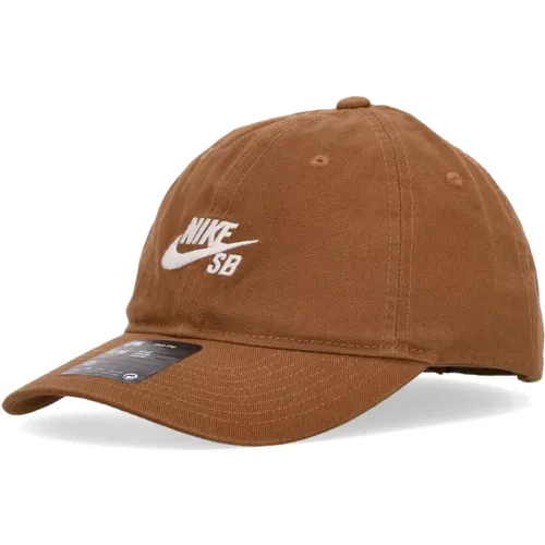 Caps, unisex, , Size: L/XL Curved Visor Skateboard Cap Lt Tan/White - Nike - Modalova