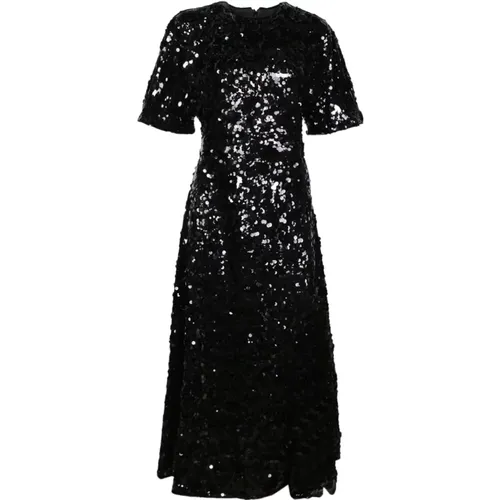 Maxi Dresses, female, , Size: S Sequin Midi Dress Elegant Evening Wear - Ganni - Modalova
