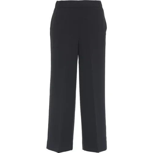 Schwarze Hose Aw24, Modellhöhe 178cm , Damen, Größe: M - Ottod'Ame - Modalova