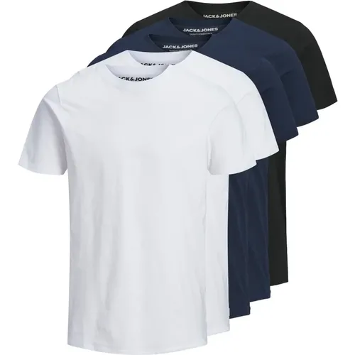 Basic O-Neck T-Shirt Pack , Herren, Größe: M - jack & jones - Modalova