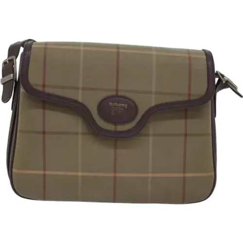 Pre-owned Cross Body Bags, female, , Size: ONE SIZE Pre-owned Canvas shoulder-bags - Burberry Vintage - Modalova