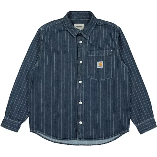 Stripe Shirt Jac , male, Sizes: S - Carhartt WIP - Modalova