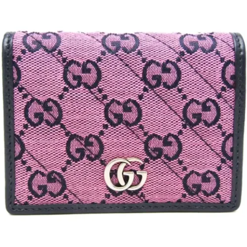 Pre-owned Wallets, female, , Size: ONE SIZE Pre-owned Canvas wallets - Gucci Vintage - Modalova