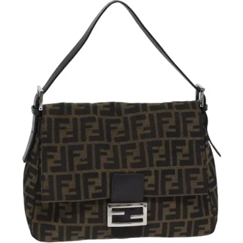 Pre-owned Shoulder Bags, female, , Size: ONE SIZE Pre-owned Canvas fendi-bags - Fendi Vintage - Modalova