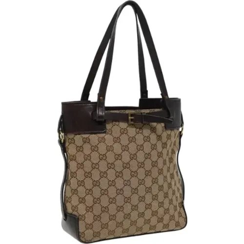 Pre-owned Tote Bags, female, , Size: ONE SIZE Pre-owned Canvas gucci-bags - Gucci Vintage - Modalova