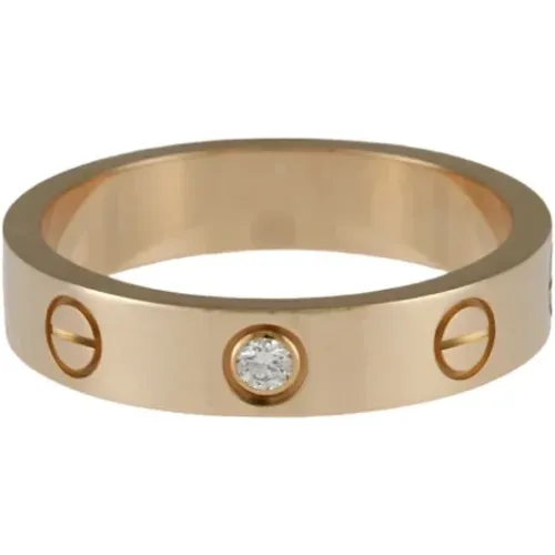 Pre-owned Rose Gold rings , female, Sizes: ONE SIZE - Cartier Vintage - Modalova