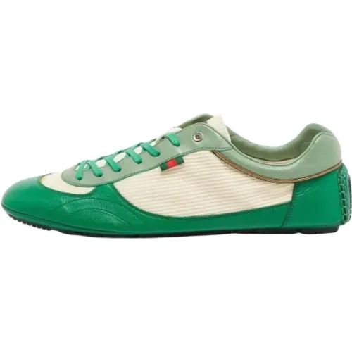 Pre-owned Sneakers, male, , Size: 12 1/2 US Pre-owned Fabric sneakers - Gucci Vintage - Modalova