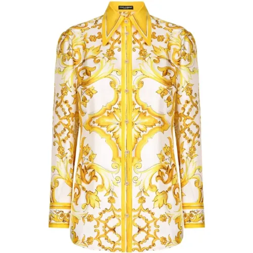 Casual Shirt in Trendy Style , female, Sizes: S, XS - Dolce & Gabbana - Modalova