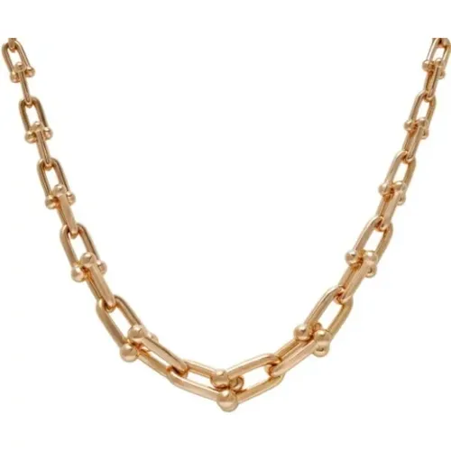 Pre-owned Jewellery, female, , Size: ONE SIZE Pre-owned Rose Gold necklaces - Tiffany & Co. Pre-owned - Modalova