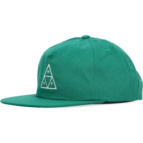 Caps, male, , Size: ONE SIZE Triangle Snapback Cap Emerald - HUF - Modalova