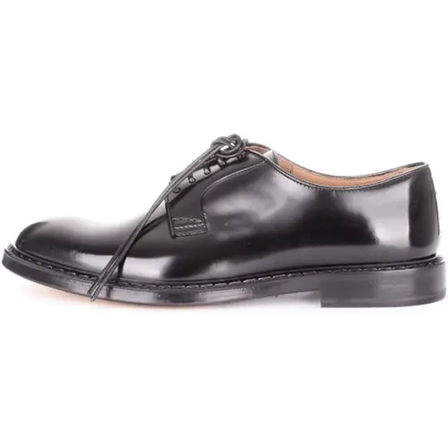 Schwarze flache Schuhe , Herren, Größe: 39 EU - Doucal's - Modalova