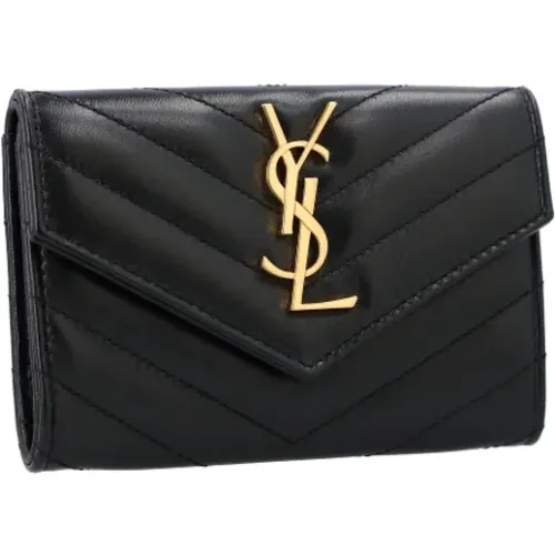 Leather wallets , female, Sizes: ONE SIZE - Saint Laurent - Modalova