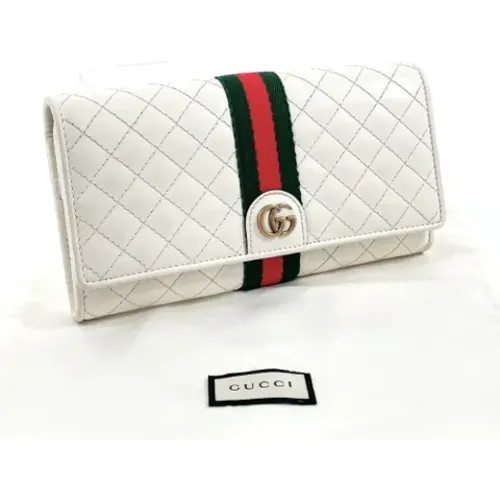 Pre-owned Wallets, female, , Size: ONE SIZE Pre-owned Leather wallets - Gucci Vintage - Modalova