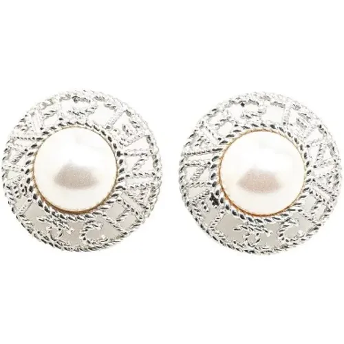 Pre-owned Jewellery, female, , Size: ONE SIZE Pre-owned Metal earrings - Chanel Vintage - Modalova