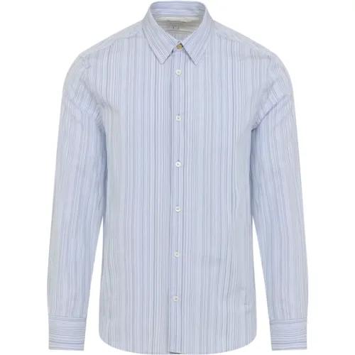 Casual Shirts, male, , Size: L Signature Stripe Slim-fit Shirt - Paul Smith - Modalova