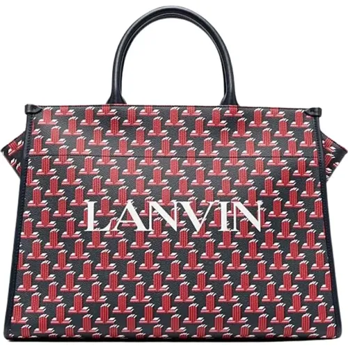 Handbags, female, , Size: ONE SIZE Monogrammed Tote Bag - Lanvin - Modalova