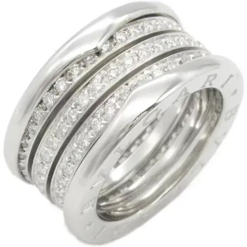 Pre-owned Jewellery, female, , Size: ONE SIZE Pre-owned White Gold rings - Bvlgari Vintage - Modalova