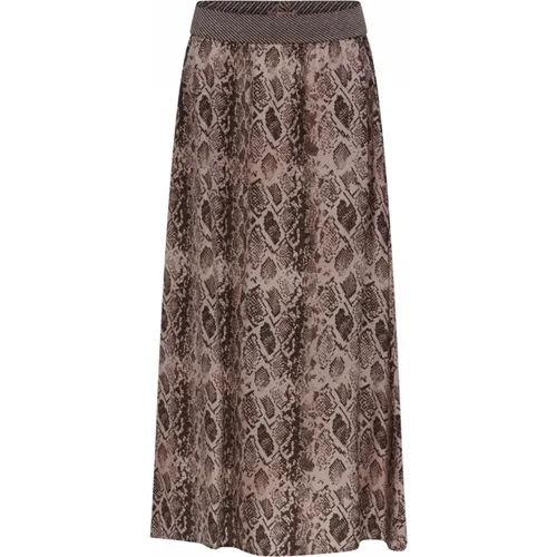 A-line Long Skirt with Elastic Waistband , female, Sizes: M, XL, S, XS, L, 2XL - Gustav - Modalova
