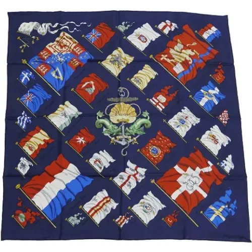 Pre-owned Scarves, female, , Size: ONE SIZE Pre-owned Silk scarves - Hermès Vintage - Modalova