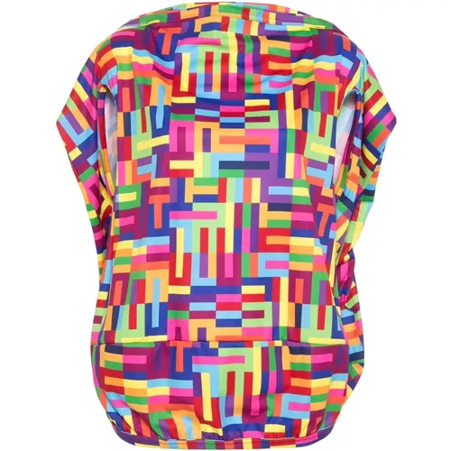 Geometric-Print T-Shirt , female, Sizes: S - Comme des Garçons - Modalova