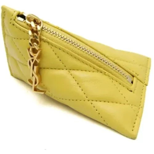 Pre-owned Wallets, female, , Size: ONE SIZE Pre-owned Leather wallets - Yves Saint Laurent Vintage - Modalova