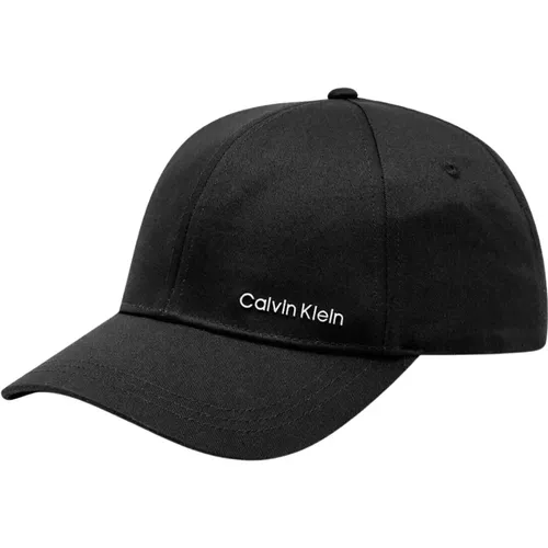 Schwarzer Logo-Kontrast-Hut , unisex, Größe: ONE Size - Calvin Klein - Modalova