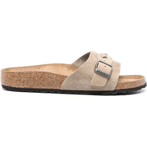 Suede Slide Sandals , female, Sizes: 3 UK - Birkenstock - Modalova