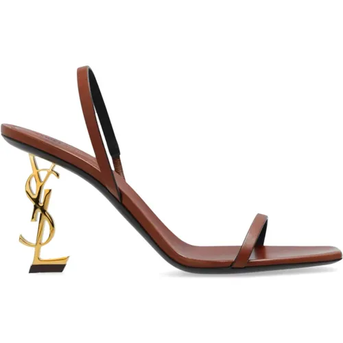 ‘Opyum’ Sandals , female, Sizes: 4 UK, 8 UK, 7 UK, 4 1/2 UK, 5 UK, 5 1/2 UK, 6 UK, 3 UK, 3 1/2 UK - Saint Laurent - Modalova