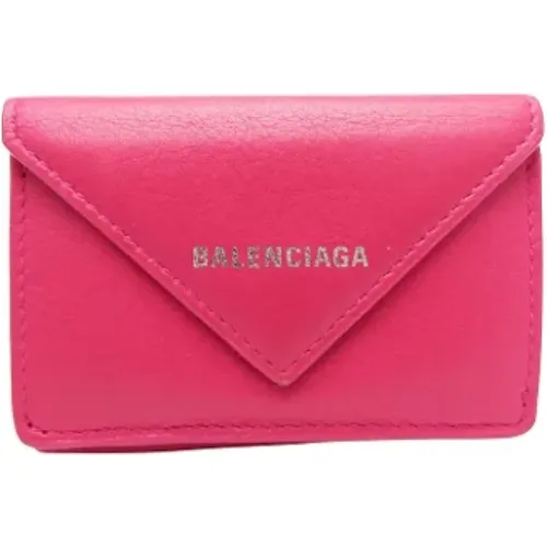 Pre-owned Wallets, female, , Size: ONE SIZE Pre-owned Leather wallets - Balenciaga Vintage - Modalova