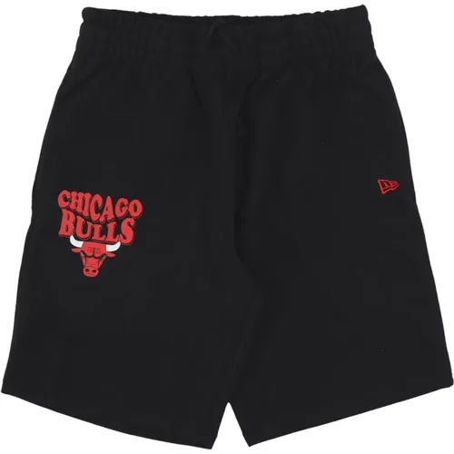 Sportswear, male, , Size: XS Chicago Bulls Script Oversize Shorts /Red - new era - Modalova