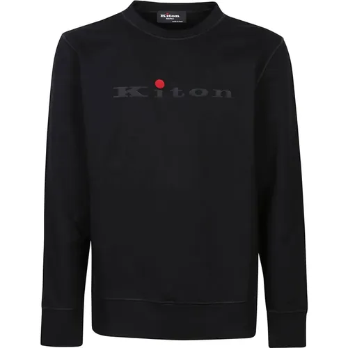 Round Neck Sweatshirt , male, Sizes: 2XL, M, XL - Kiton - Modalova