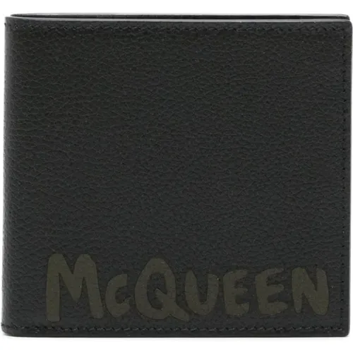 Logo Wallet Card Slots Silver , male, Sizes: ONE SIZE - alexander mcqueen - Modalova