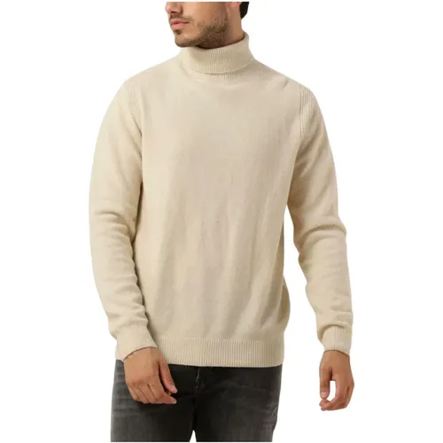 Off-White Lambswool Roll Neck Sweater , Herren, Größe: S - Anerkjendt - Modalova