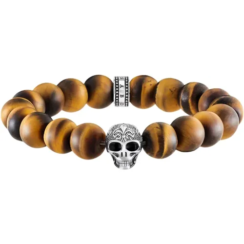 Armband Power Bracelet Totenkopf mit Lilie - A1701-826-2-L16 - Thomas Sabo - Modalova