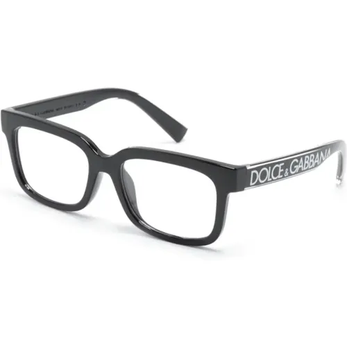 Schwarze Optische Brille mit Stil , unisex, Größe: 49 MM - Dolce & Gabbana - Modalova