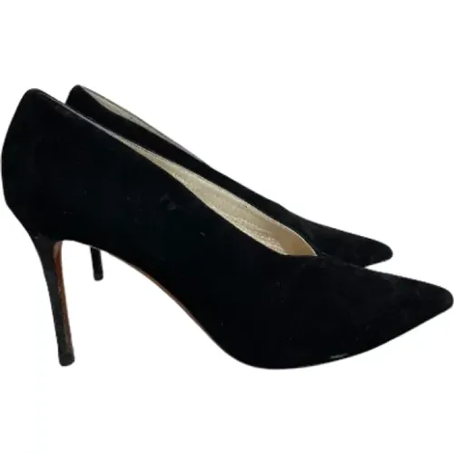 Pre-owned Pumps, female, , Size: 9 US Pre-owned Suede heels - Celine Vintage - Modalova