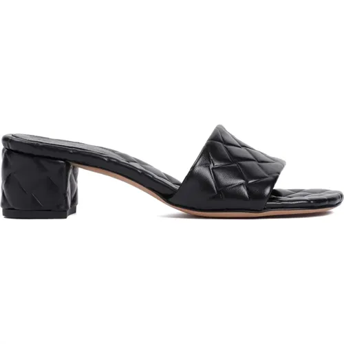 Leather Mule Sandals , female, Sizes: 3 UK, 3 1/2 UK - Bottega Veneta - Modalova