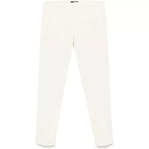 Ecru Baumwoll Chinos Gabardine Hose - Fay - Modalova