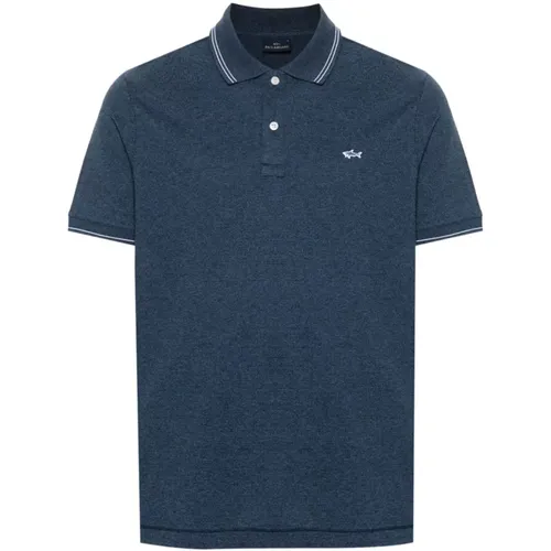 Cotton polo shirt with logo , male, Sizes: 2XL, XL, L, M - PAUL & SHARK - Modalova