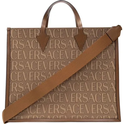 Shopper-Tasche mit Logo Versace - Versace - Modalova