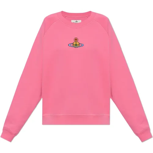 Sweatshirt mit Logo , Damen, Größe: M - Vivienne Westwood - Modalova