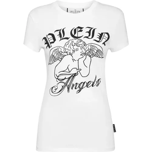 Stilvolles Damen T-Shirt - Jetzt Kaufen! , Damen, Größe: L - Philipp Plein - Modalova