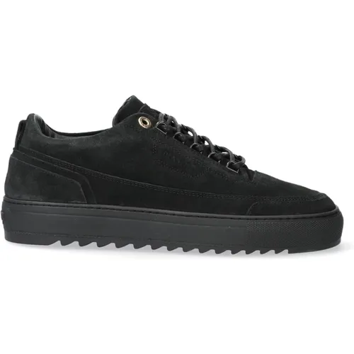 Suede Sneakers with Gold Accents , male, Sizes: 11 UK, 9 UK, 8 UK, 10 UK, 12 UK, 6 UK, 7 UK - Mason Garments - Modalova