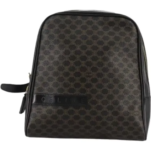 Pre-owned Backpacks, female, , Size: ONE SIZE Pre-owned Leather Backpack - Celine Vintage - Modalova